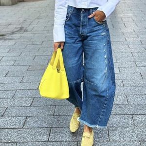 AGOLDE Balloon Ultra High Rise Curved Taper Jeans in Revival light Wash 28